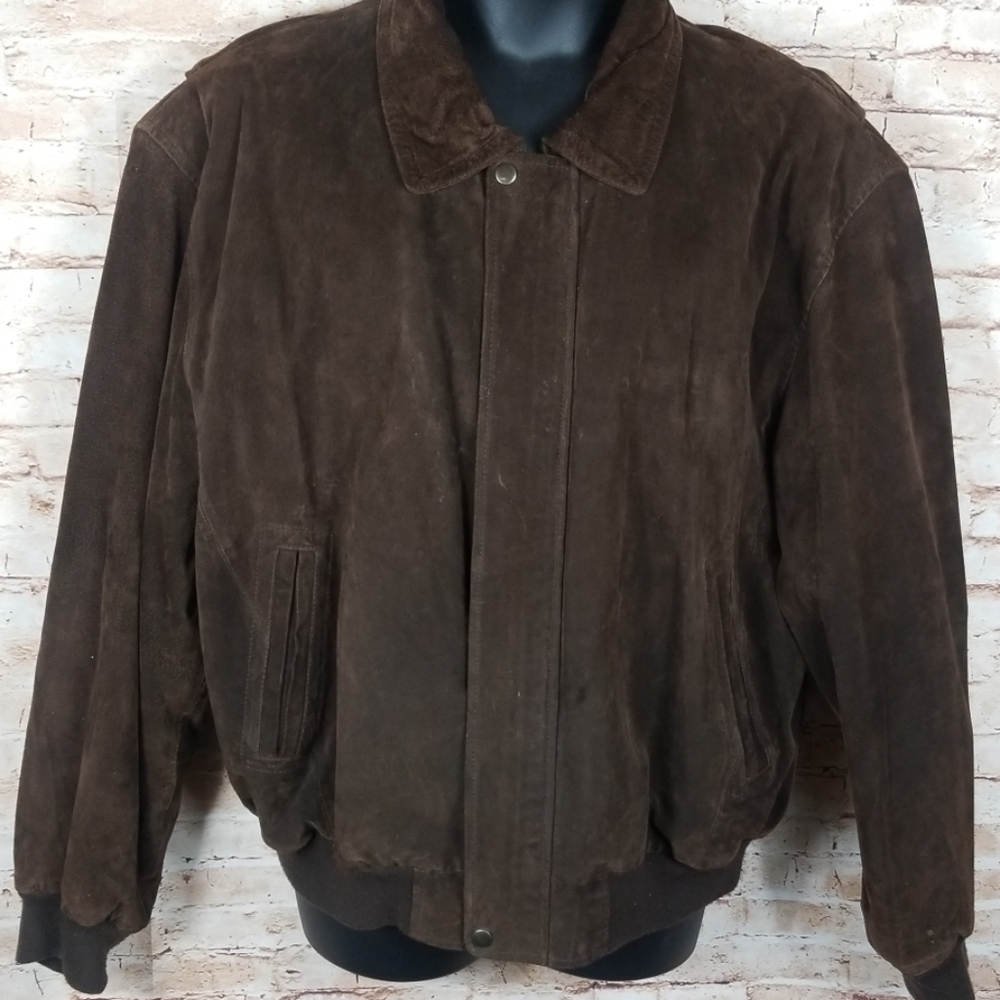R&R Jean Co. 100% Leather Brown Jacket